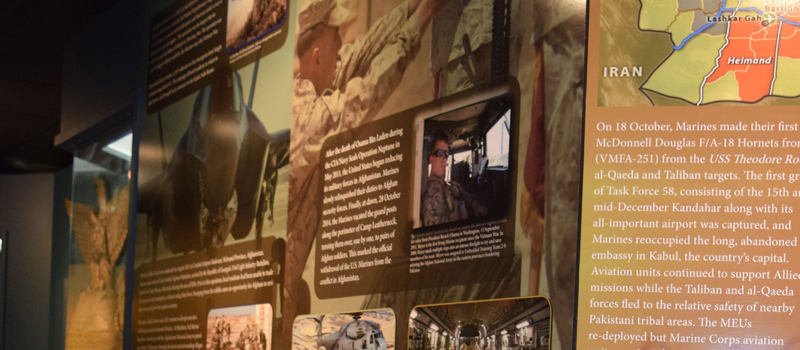museum display panel printed on large format HP Latex 360
